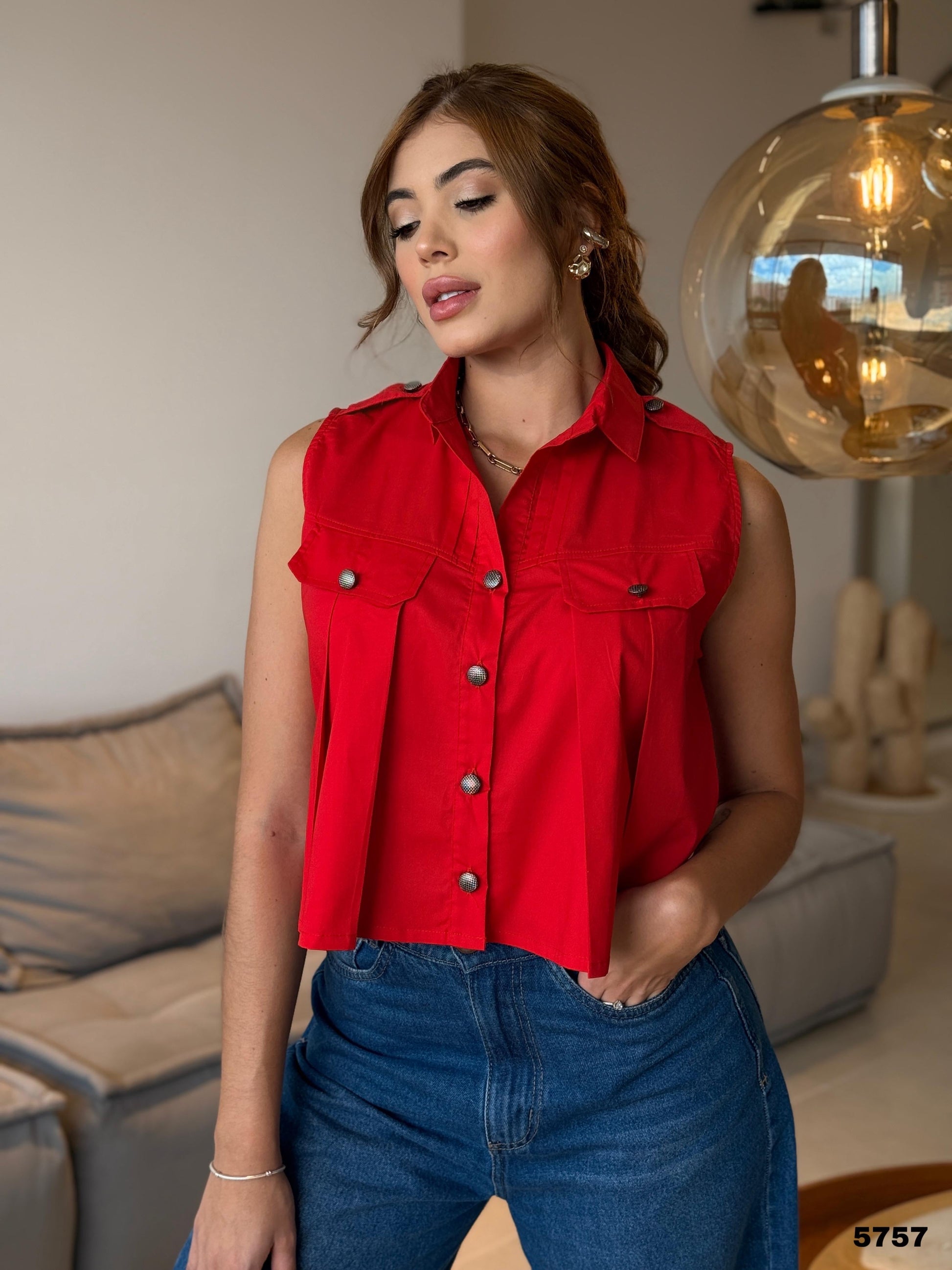 HERMOSA BLUSA PLIEGUE SOCORRO MaluWoman