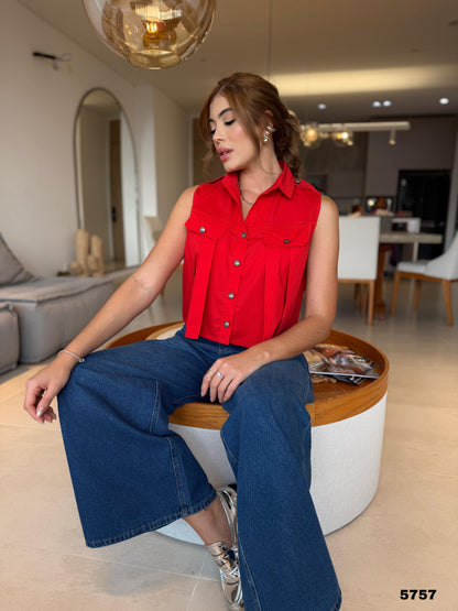 HERMOSA BLUSA PLIEGUE SOCORRO MaluWoman