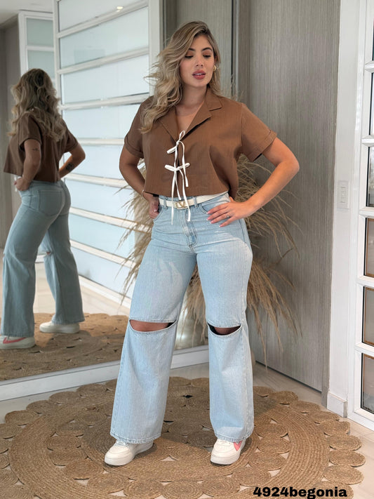 BLUSA CINTAS BEGONIA MaluWoman
