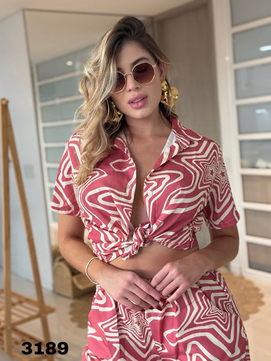 CORAL CONJUNTO ESTRELLA MANGO