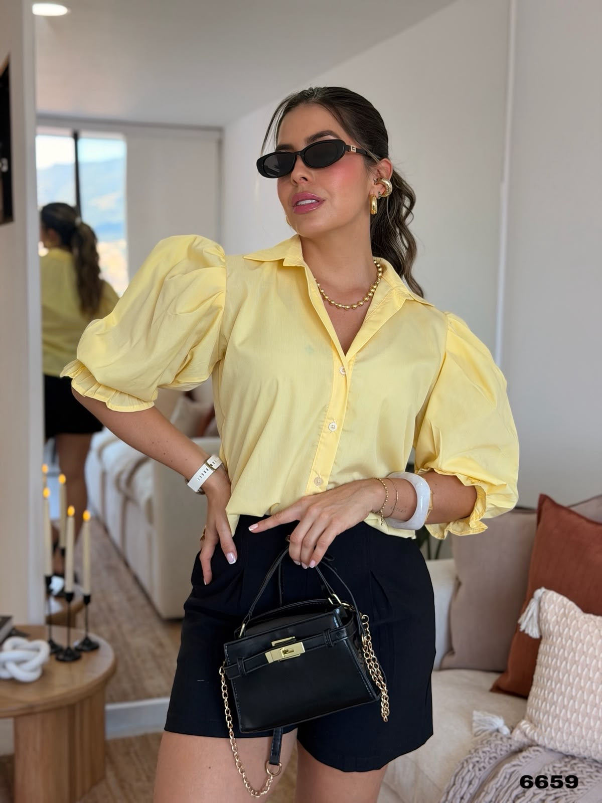 BLUSA PLANO GLOBO MERCEDES